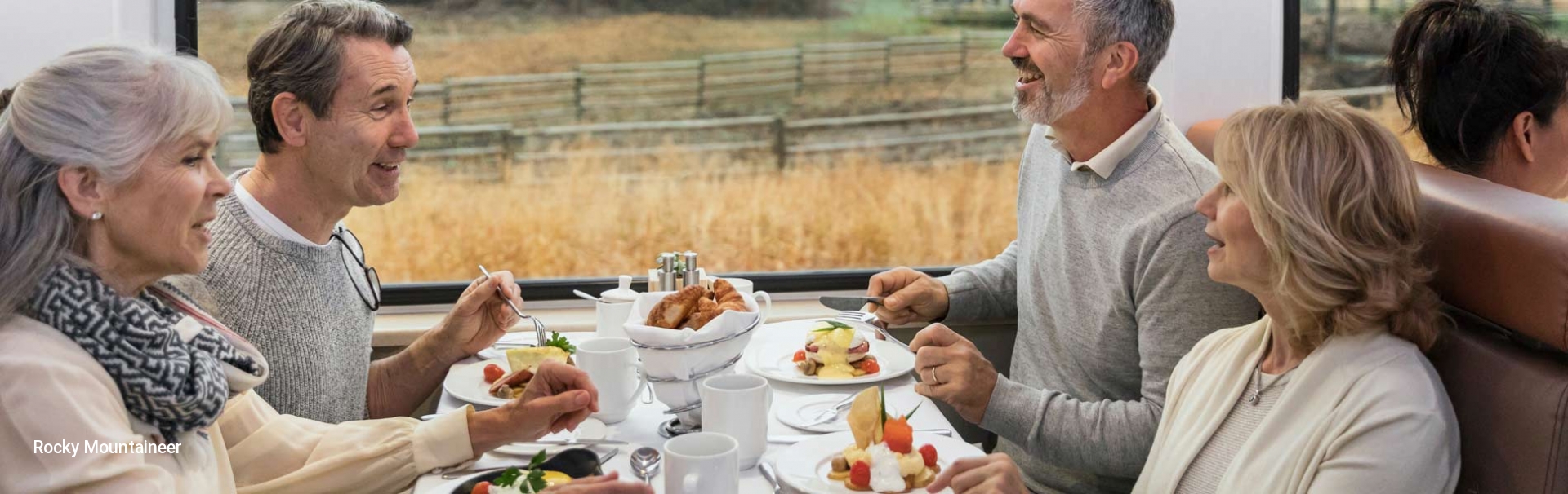 Dining in the Rocky Mountaineer Gold Leaf Service